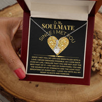 Load image into Gallery viewer, To My Soulmate Giftset with Alluring Beauty Necklace and Love Card - Artistry Imprints
