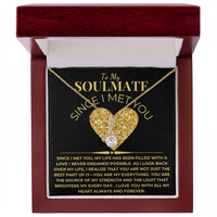 Load image into Gallery viewer, To My Soulmate Giftset with Alluring Beauty Necklace and Love Card - Artistry Imprints
