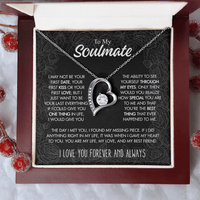 Load image into Gallery viewer, To My Soulmate Giftset with Forever Love Necklace and Beautiful Message - Artistry Imprints
