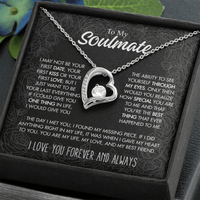 Load image into Gallery viewer, To My Soulmate Giftset with Forever Love Necklace and Beautiful Message - Artistry Imprints
