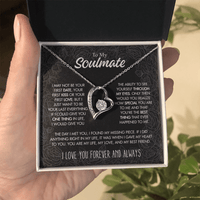 Load image into Gallery viewer, To My Soulmate Giftset with Forever Love Necklace and Beautiful Message - Artistry Imprints
