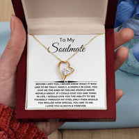 Load image into Gallery viewer, To My Soulmate Giftset With Message Card and Forever Love Necklace - Artistry Imprints
