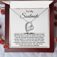 Load image into Gallery viewer, To My Soulmate Giftset With Message Card and Forever Love Necklace - Artistry Imprints
