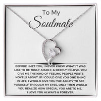 Load image into Gallery viewer, To My Soulmate Giftset With Message Card and Forever Love Necklace - Artistry Imprints
