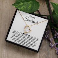 Load image into Gallery viewer, To My Soulmate Giftset With Message Card and Forever Love Necklace - Artistry Imprints
