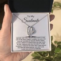 Load image into Gallery viewer, To My Soulmate Giftset With Message Card and Forever Love Necklace - Artistry Imprints
