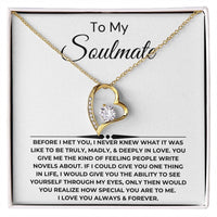 Load image into Gallery viewer, To My Soulmate Giftset With Message Card and Forever Love Necklace - Artistry Imprints
