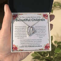 Load image into Gallery viewer, To The Lovely Mother of My Beautiful Children - Forever Love Necklace Gift - Artistry Imprints
