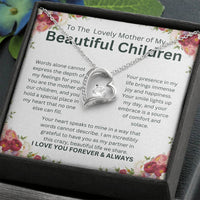 Load image into Gallery viewer, To The Lovely Mother of My Beautiful Children - Forever Love Necklace Gift - Artistry Imprints
