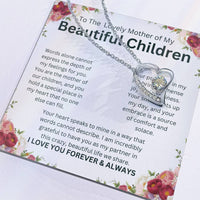 Load image into Gallery viewer, To The Lovely Mother of My Beautiful Children - Forever Love Necklace Gift - Artistry Imprints
