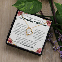 Load image into Gallery viewer, To The Lovely Mother of My Beautiful Children - Forever Love Necklace Gift - Artistry Imprints
