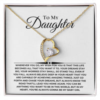 Load image into Gallery viewer, Toi My Daughter Forever Love Necklace and Card Giftset From Mom or Dad - Artistry Imprints
