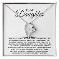Load image into Gallery viewer, Toi My Daughter Forever Love Necklace and Card Giftset From Mom or Dad - Artistry Imprints
